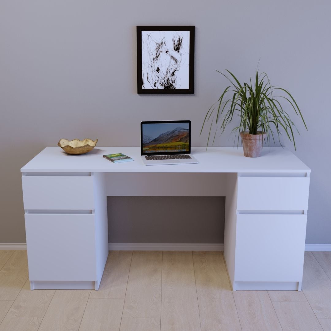 Компьютерный стол Тиса Мебель СП-106 1600 мм Белый (66731adaab128942e260e004) Компьютерный стол Тиса Мебель СП-106 1600 мм Белый (66731adaab128942e260e004)