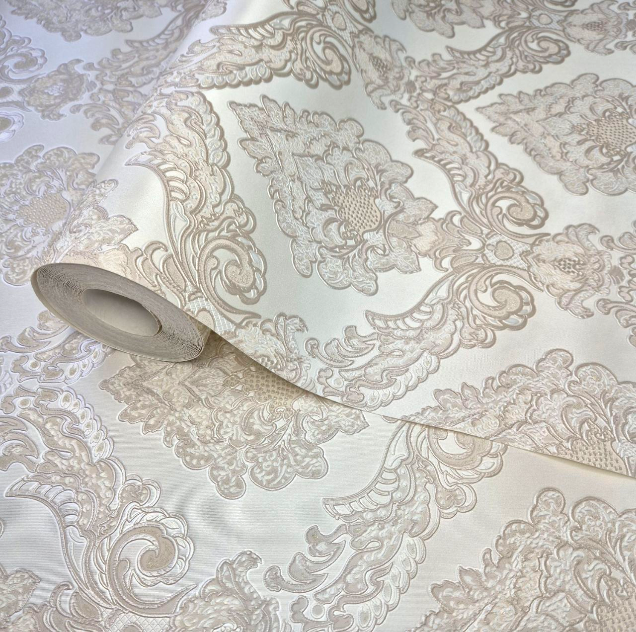 Обои виниловые 1572-01 классические для гостиной/спальни/кухни/прихожей/коридора 10,05x1,06 м Бежевый (2564126247)