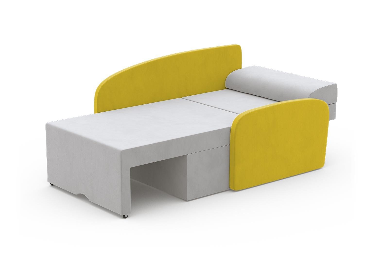 Мини-диван трансформер раскладной Viorina-Deko Smile 03 Желтый/Белый - фото 4 Мини-диван трансформер раскладной Viorina-Deko Smile 03 Желтый/Белый - фото 4