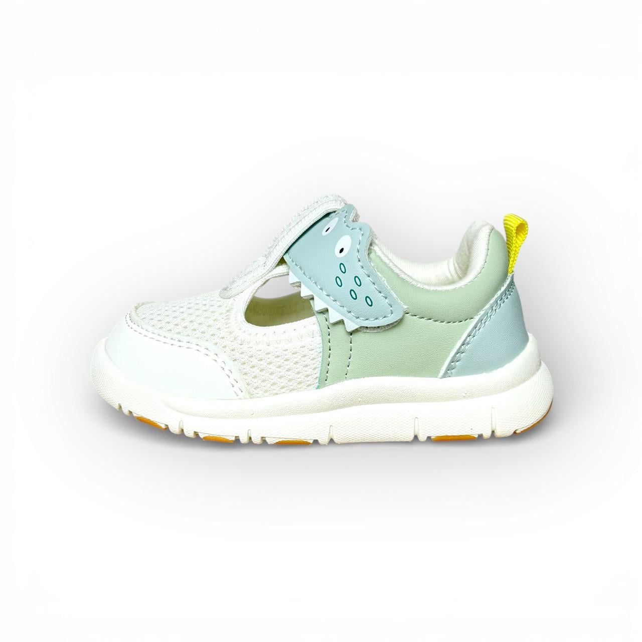 Кроссовки детские для мальчика Jong Golf с супинатором на липучке р. 21-13 см Бело-зеленый (32007323)