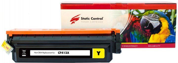 Картридж Static Control Parrot сумісний аналог HP CF412X 410X/Canon 046H Yellow (002-01-LF412X)