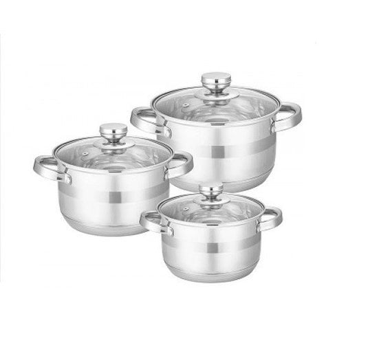 Набор кастрюль из нержавеющей стали 6 пр. Edenberg (EB-3706) Набор кастрюль из нержавеющей стали 6 пр. Edenberg (EB-3706)