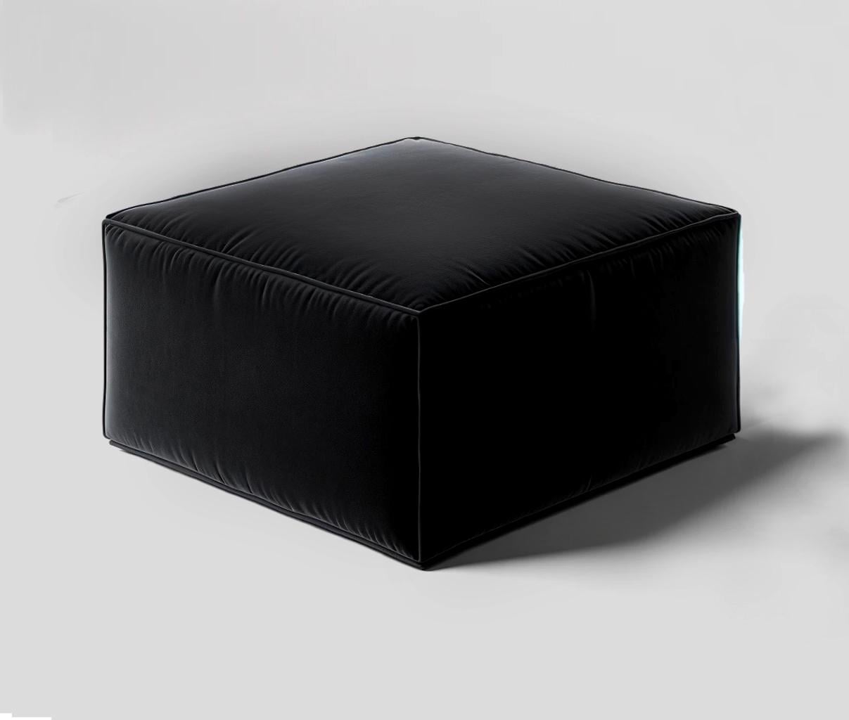 Пуф модульный Tobi Sho Вальде Florida велюр 800х800х450 мм Black