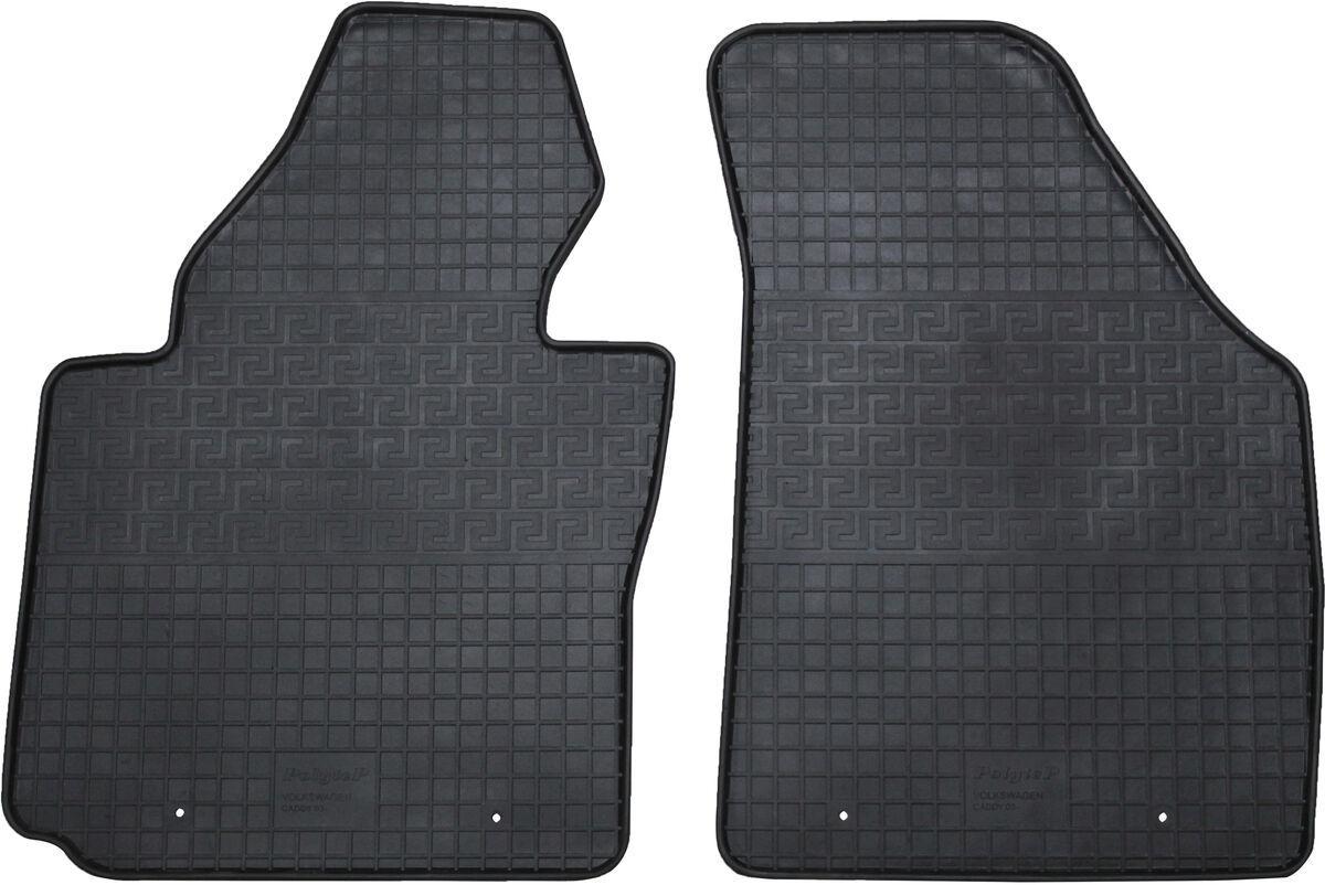 Коврики автомобильные в салон Polytep VW Caddy с 03-20 г.в. 2 шт. Черный (15293061)