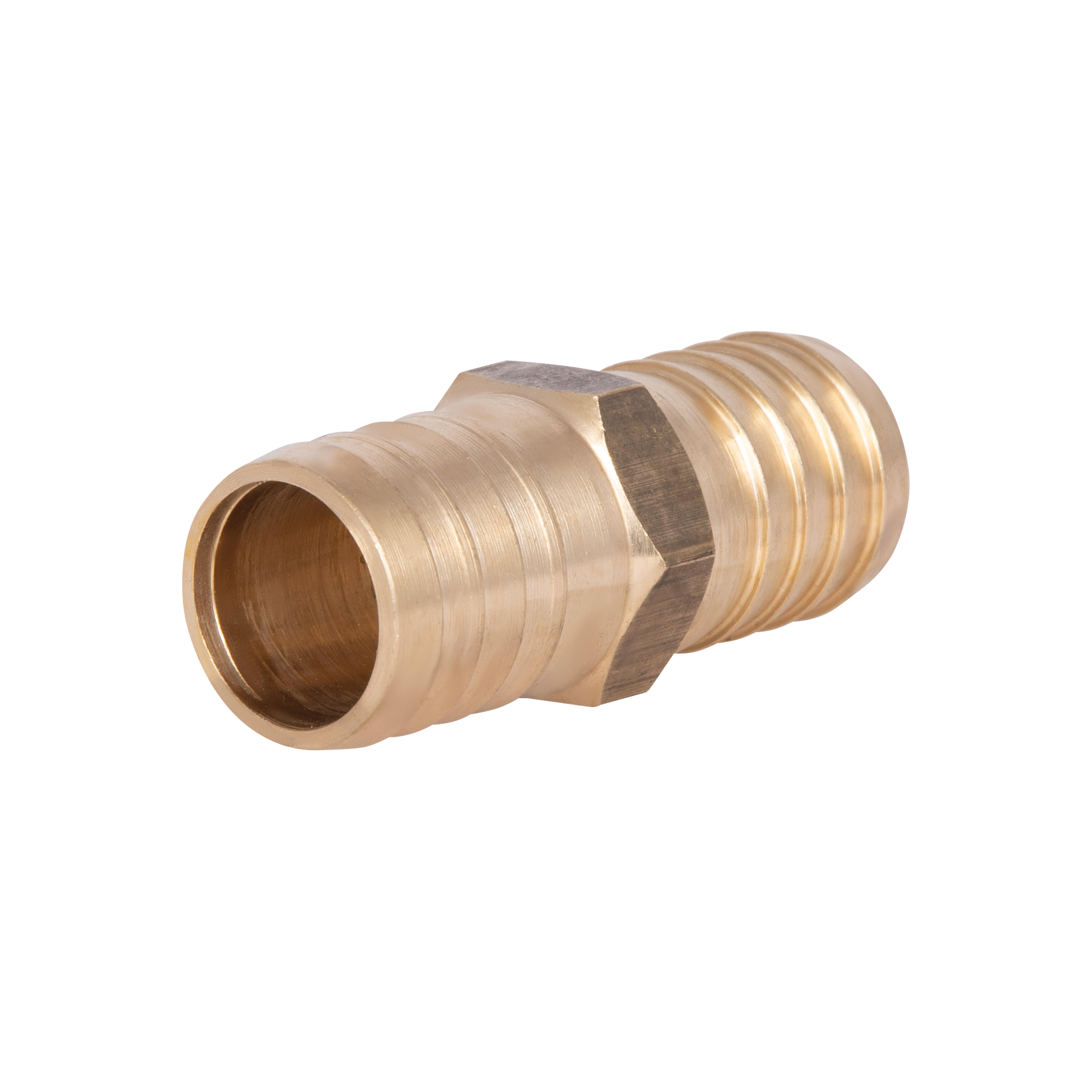 Соединение латунное Thermo Alliance Standart Елка под шланг одинарник Елка d20 Желтый (SD42420)