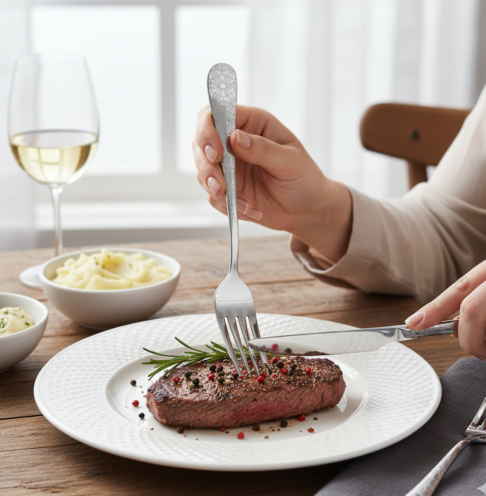 Набор столовых вилок Stenson из нержавеющей стали 3 шт. Cleopatra (30483) - фото 3 Набор столовых вилок Stenson из нержавеющей стали 3 шт. Cleopatra (30483) - фото 3