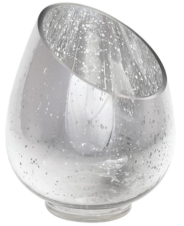 Подсвечник Aiken Серебро Антик 16х20 см стеклянный (BD-527-747)