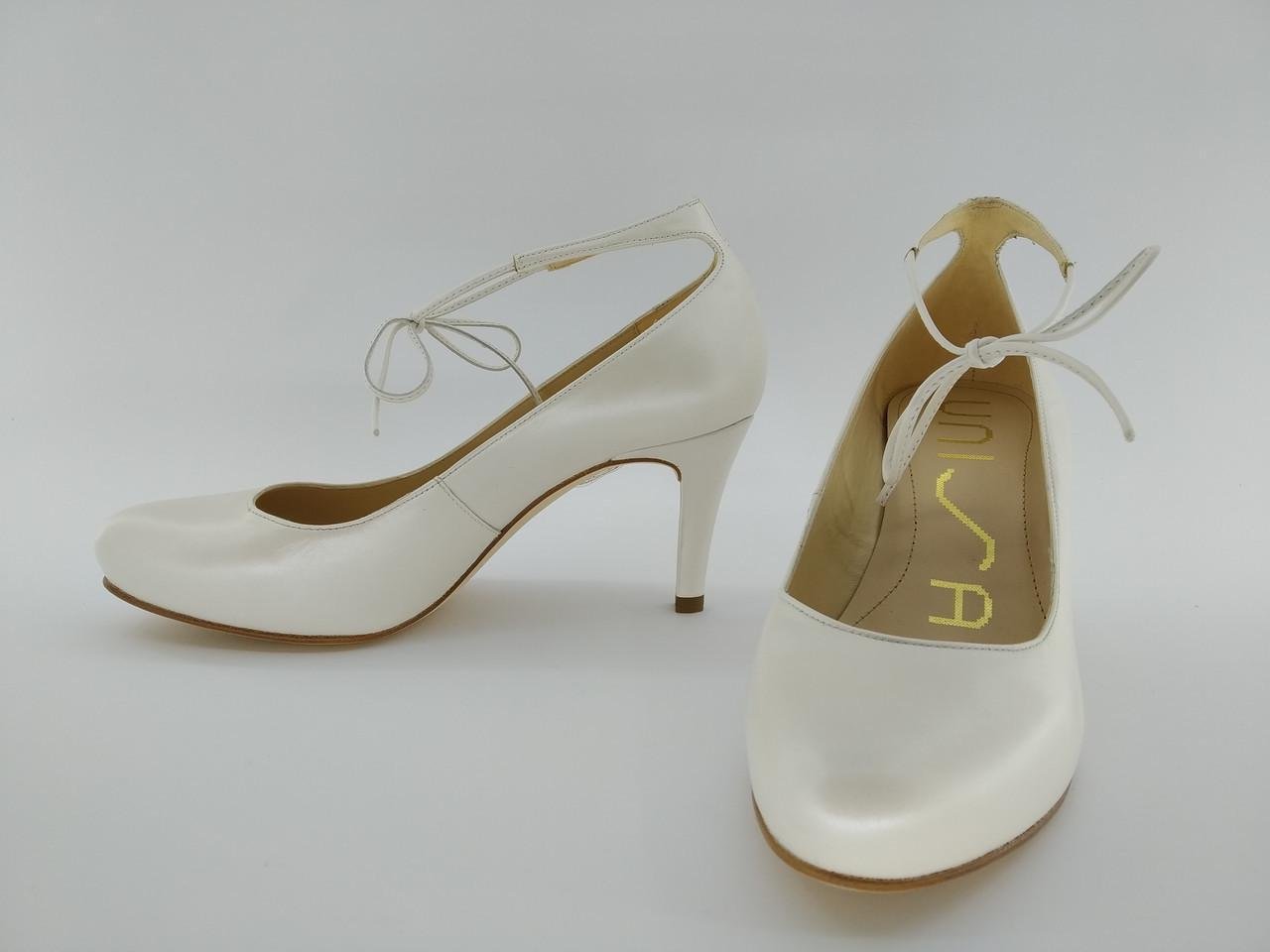 Туфлі жіночі шкіряні Unisa nao bone 093 р. 40 26,2 см Білий - фото 5 Туфлі жіночі шкіряні Unisa nao bone 093 р. 40 26,2 см Білий - фото 5