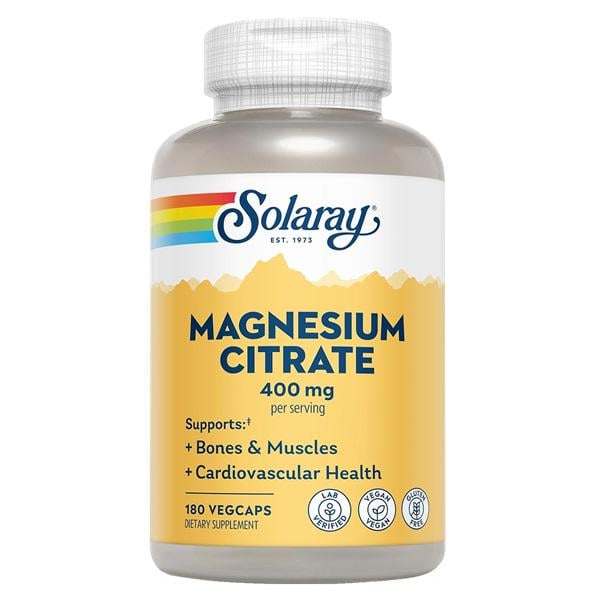 Микроэлемент Магний Solaray Magnesium Citrate 400 мг 180 Veg Caps
