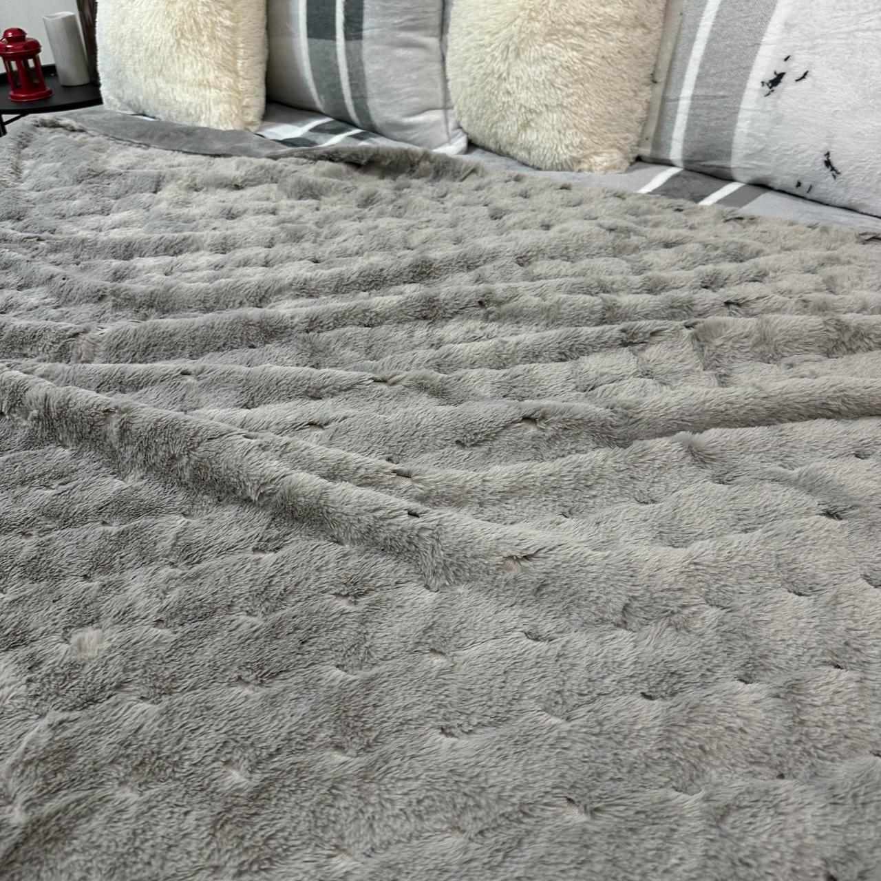 Покрывало микрофибра 200х230 см Серый (P-капелька-8) - фото 9