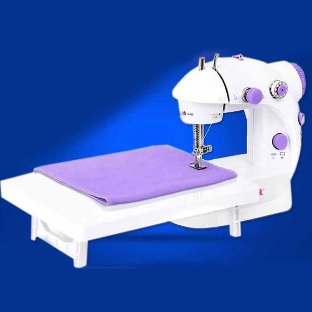 Швейна машинка Mini Sewing SM202A з педаллю та дошкою портативна від мережі/батарейок 4x AA (2134437025) - фото 4