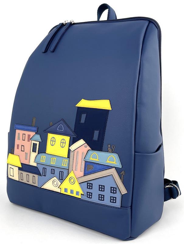 Міський рюкзак жіночий Alba Soboni 240007 з кишенею для ноутбука 15,6" Синій