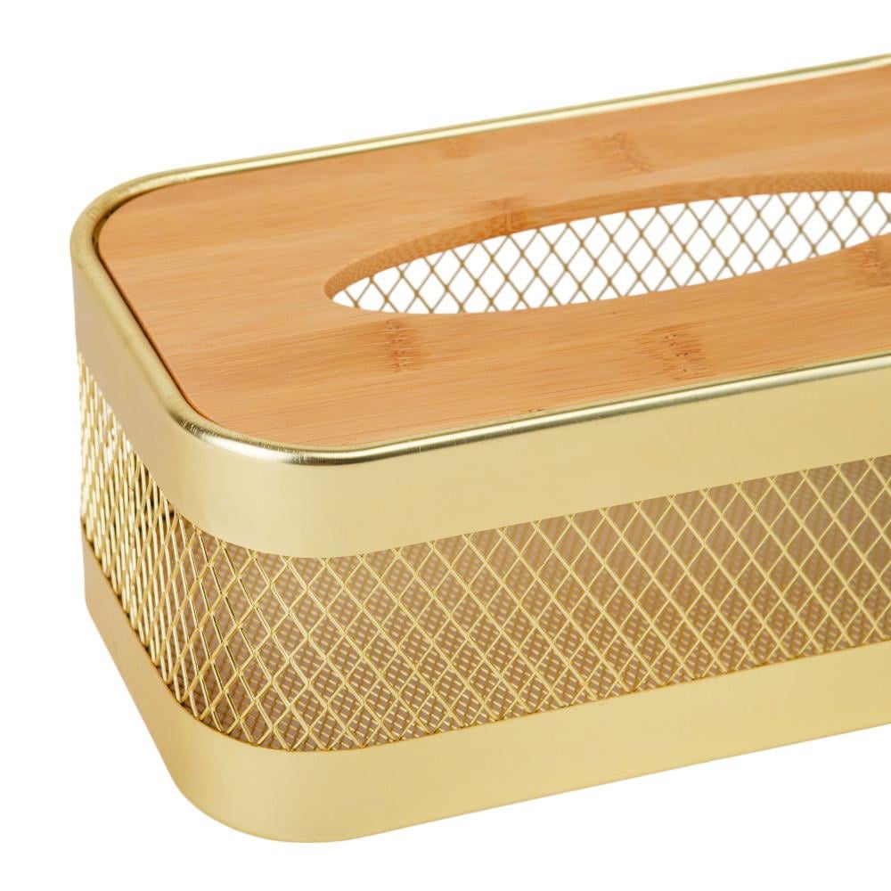 Серветниця Elisey Модерн 13,5x24,5x10,5 см Золотий (9203-026) - фото 3 Серветниця Elisey Модерн 13,5x24,5x10,5 см Золотий (9203-026) - фото 3