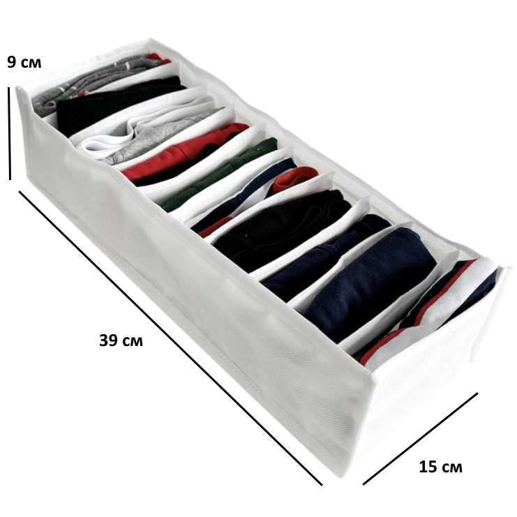 Набір гнучких органайзерів XS/S/M без картону Білий (SPB-3-white) - фото 5 Набір гнучких органайзерів XS/S/M без картону Білий (SPB-3-white) - фото 5