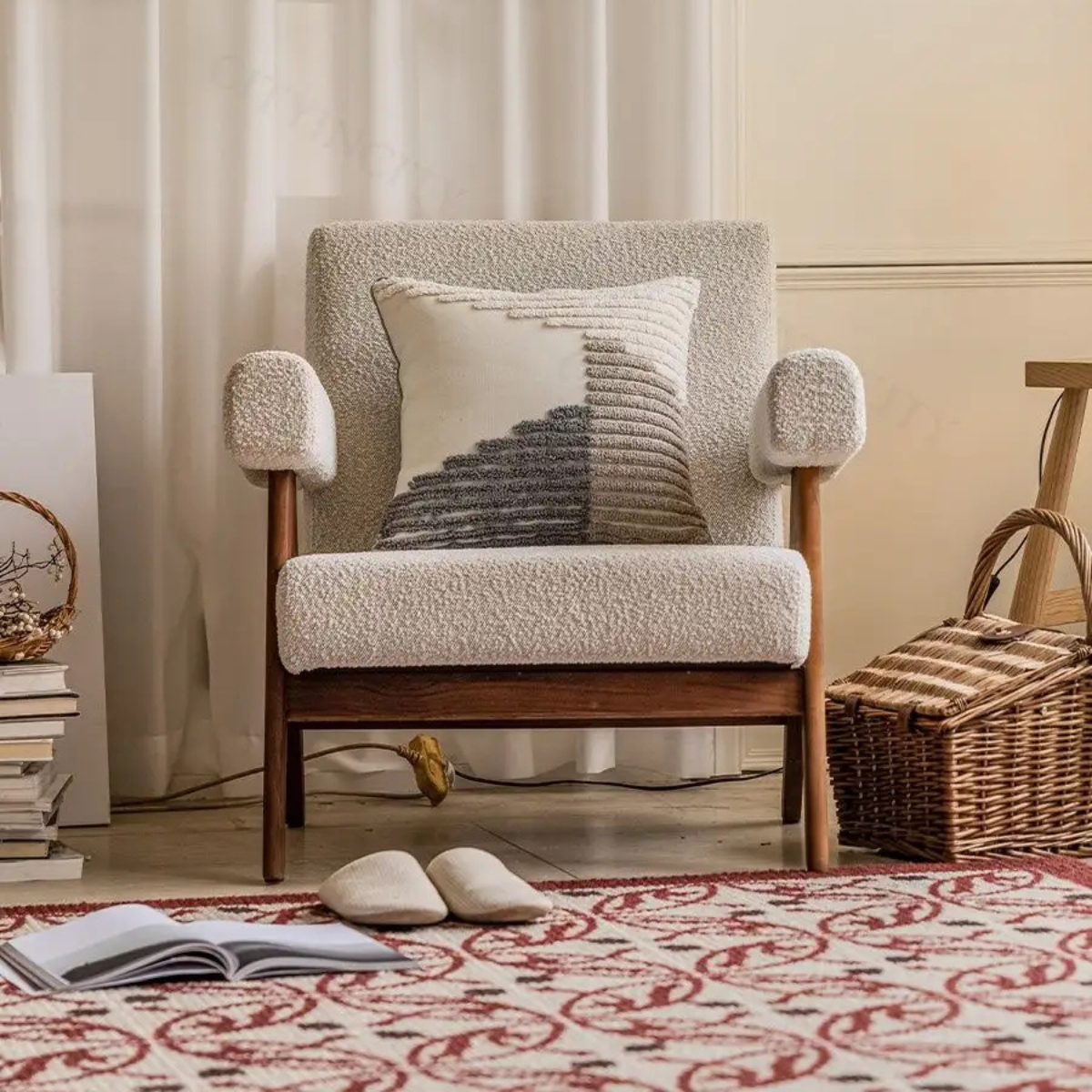 Наволочка декоративная хлопок с эффектным объемным узором квадратная с кисточками 45х45 см Белый с серым (60082) - фото 3 Наволочка декоративная хлопок с эффектным объемным узором квадратная с кисточками 45х45 см Белый с серым (60082) - фото 3