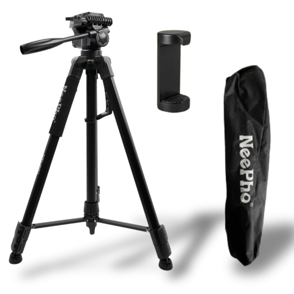 Штатив-трипод для фотоаппарата/телефона NeePho алюминиевый с 3D-головкой 60-170 см (NP-680)