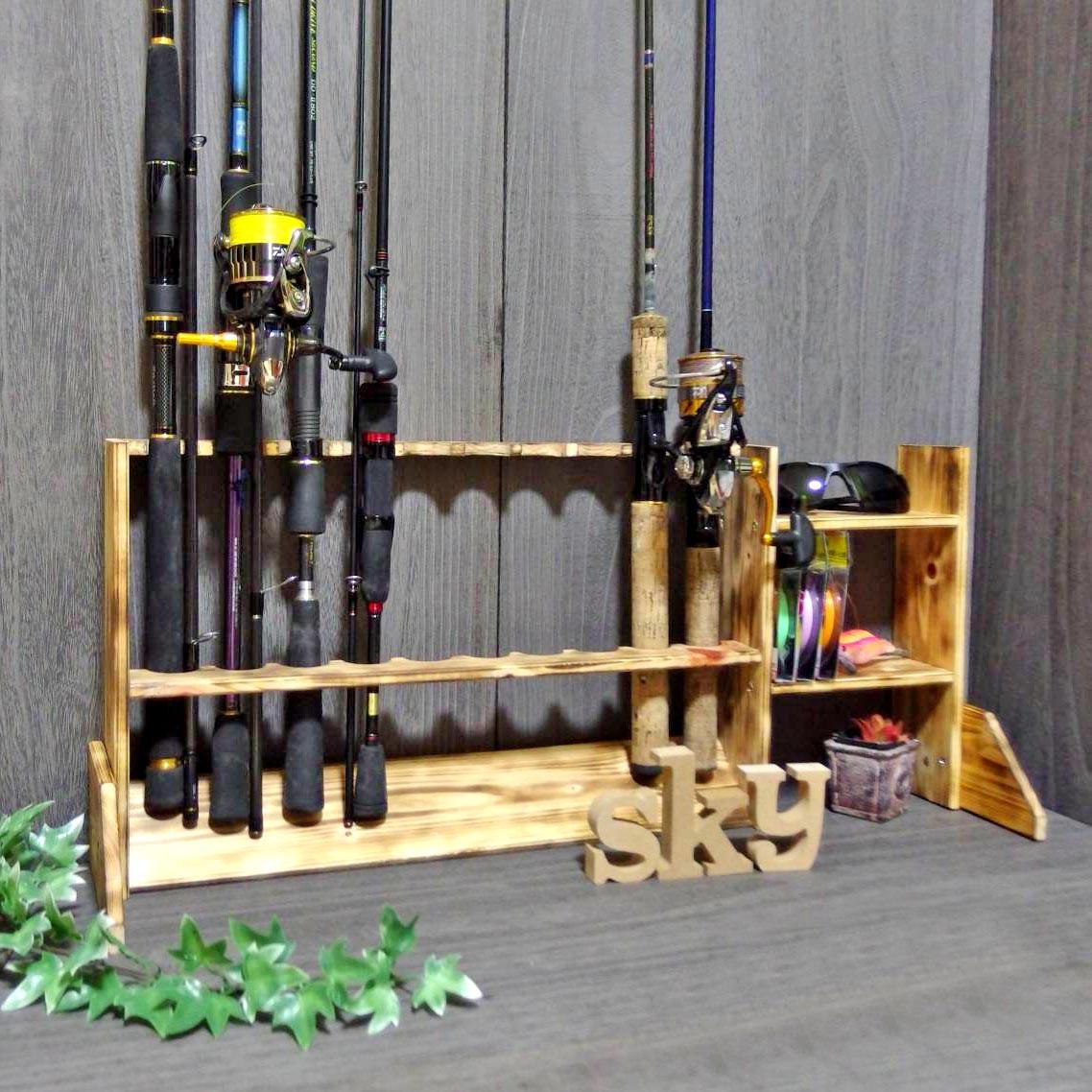 Органайзер для удочек из дерева Каспий 10 Бенгала (РЫБ-101527)