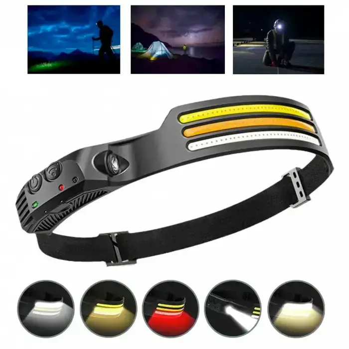 Фонарь налобный COBA CB-689-3 с сенсором движения (CB-689-3) - фото 11 Фонарь налобный COBA CB-689-3 с сенсором движения (CB-689-3) - фото 11