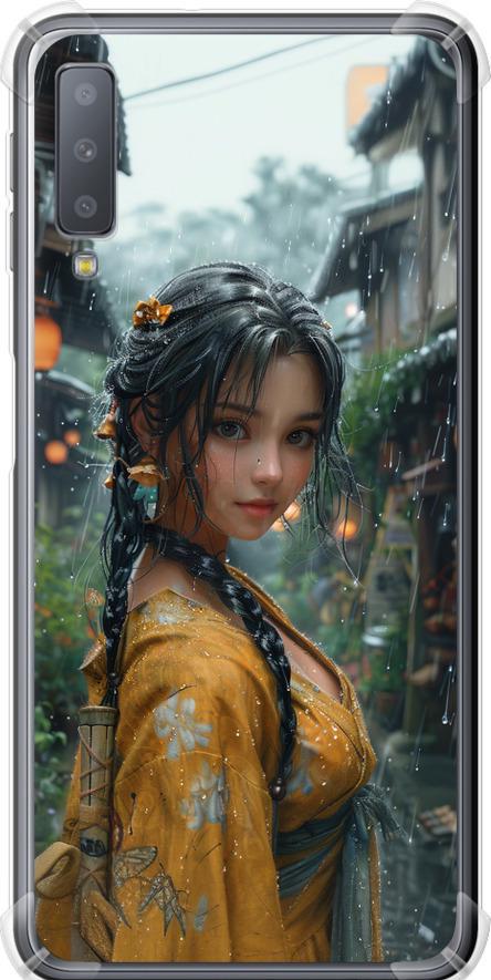 Чехол на Samsung Galaxy A7 (2018) A750F Anime-girl (6133sp-1582-42517)