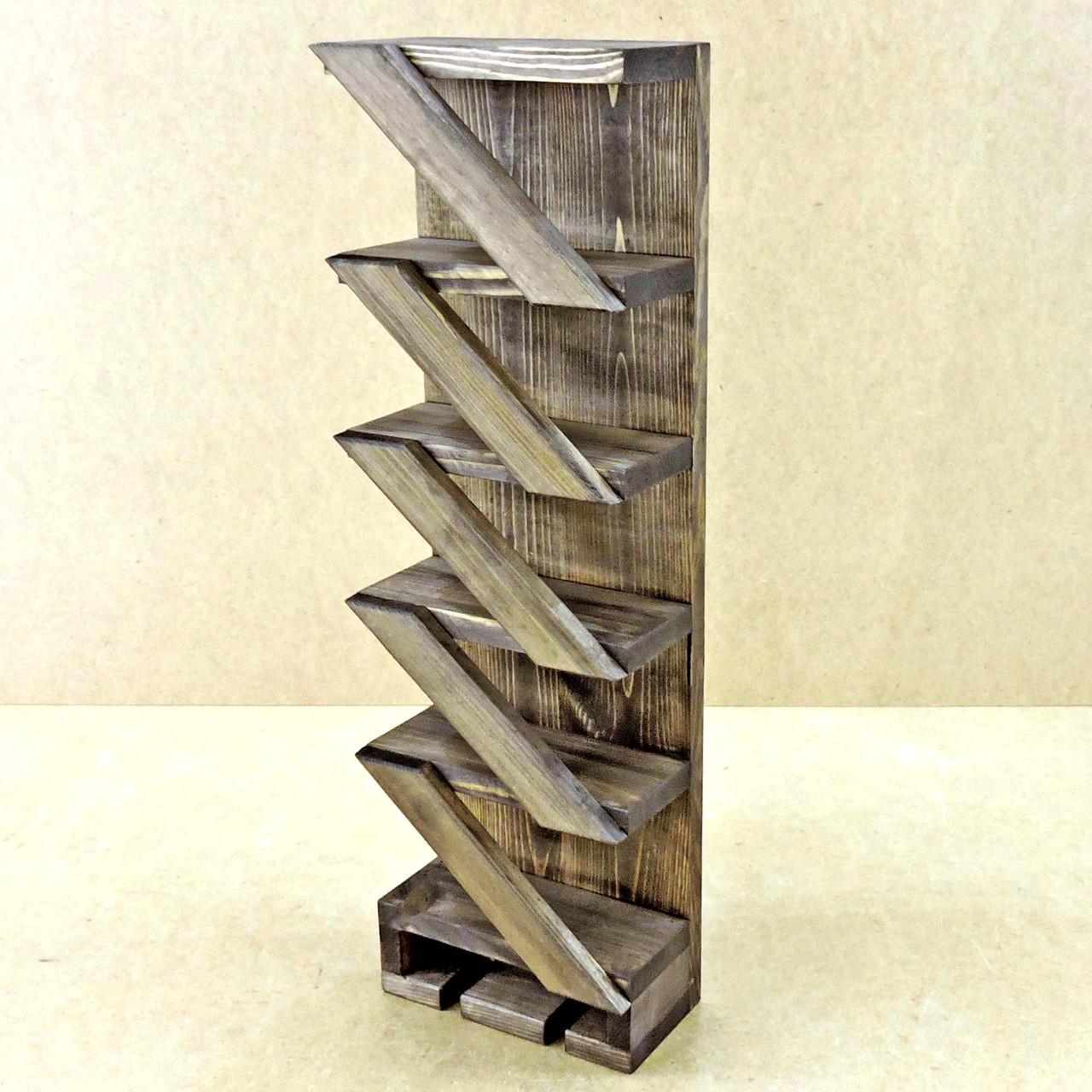 Полка для вина настенная из дерева Хасимото Маслина (ПНК-002738)