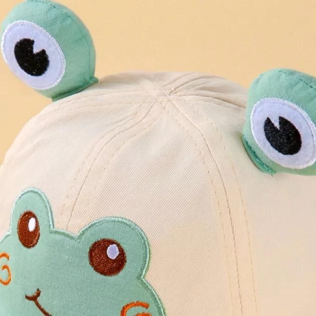 Панама детская Лягушонок с глазками на резинке из полиэстра для зашиты от солнца 46-48 см Бежевый (D-0137) - фото 5 Панама детская Лягушонок с глазками на резинке из полиэстра для зашиты от солнца 46-48 см Бежевый (D-0137) - фото 5