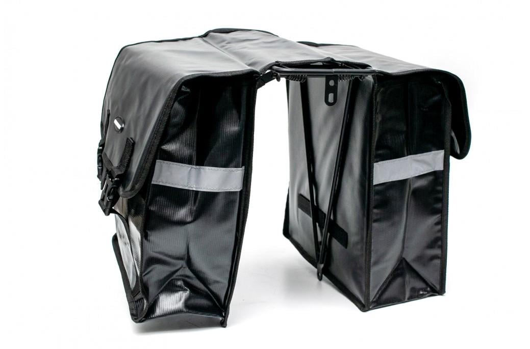 Велосумка BRAVVOS F-089 брюки на багажник 31x14x33 см Черный (BIB-031)