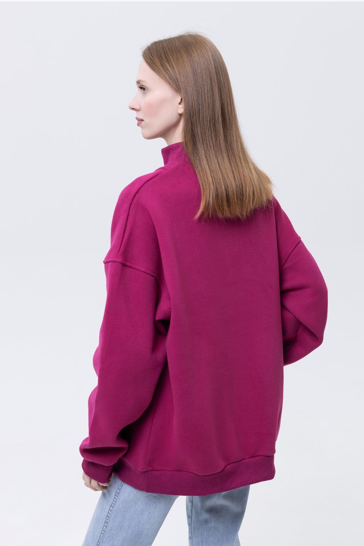 Свитшот женский ЦБ-00224069 р. 48 Фуксия (SKT000918900) - фото 5 Свитшот женский ЦБ-00224069 р. 48 Фуксия (SKT000918900) - фото 5