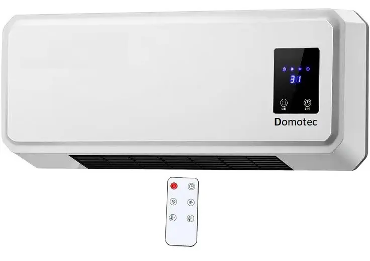 Тепловентилятор настінний Domotec MS-5962 з пультом 2000W (21182125)