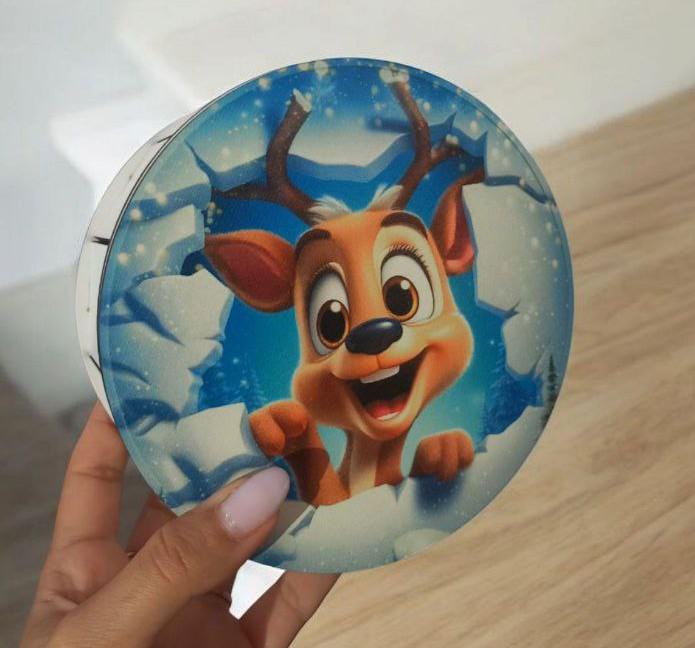 Подарочная коробка/бокс детям на Новый год деревянная для сладостей d 15 см (29404830) - фото 5 Подарочная коробка/бокс детям на Новый год деревянная для сладостей d 15 см (29404830) - фото 5