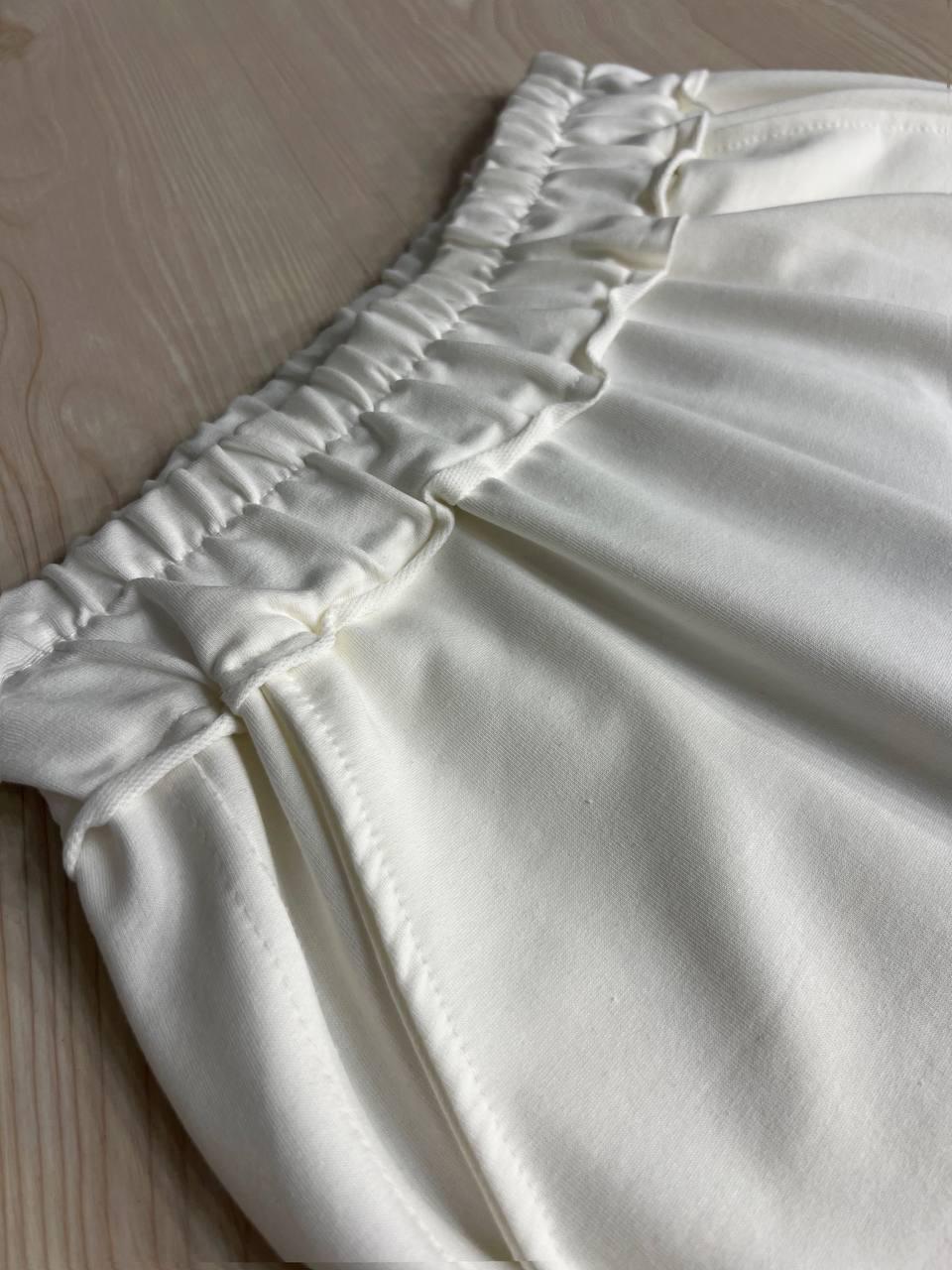 Брюки женские LSK 5539 джогеры на манжете с карманами M Белый (27082975) - фото 4 Брюки женские LSK 5539 джогеры на манжете с карманами M Белый (27082975) - фото 4