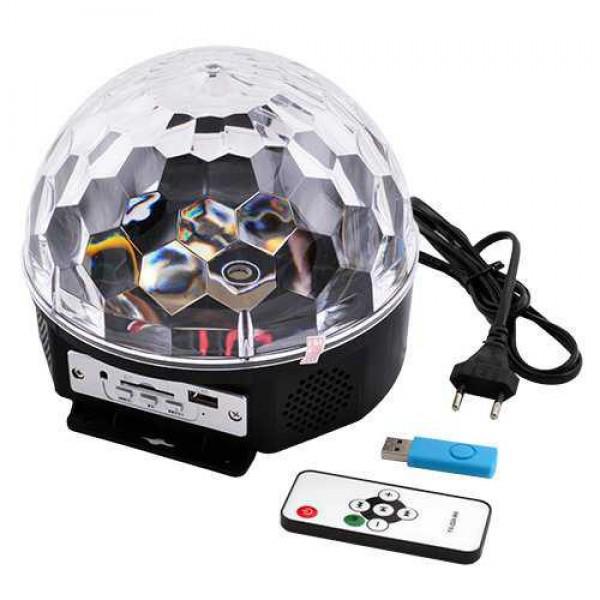 Светодиодный диско шар MAGIC BALL MP-3 USB Bluetooth Пульт