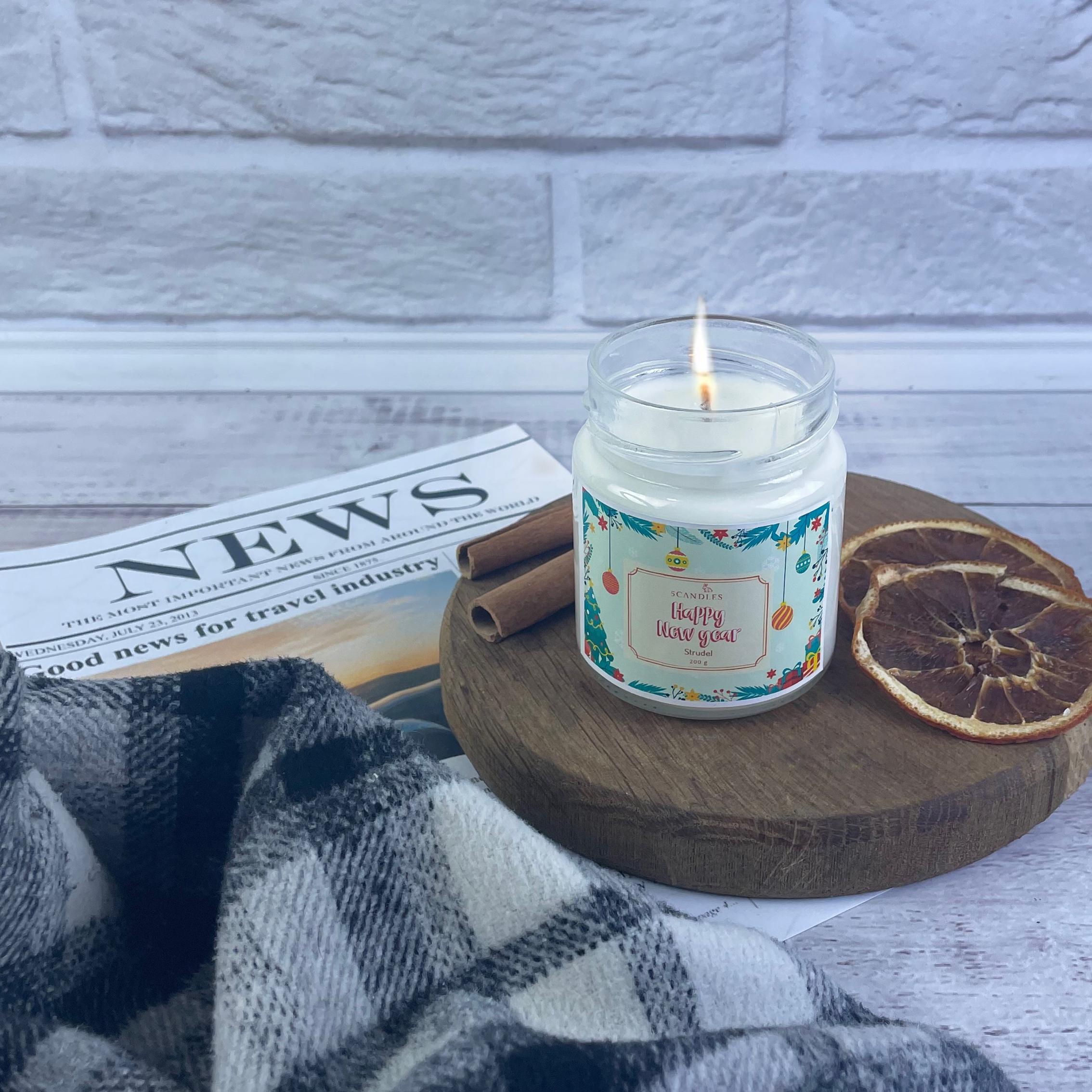 Ароматическая свеча Marry Christmas-Strudel (830)