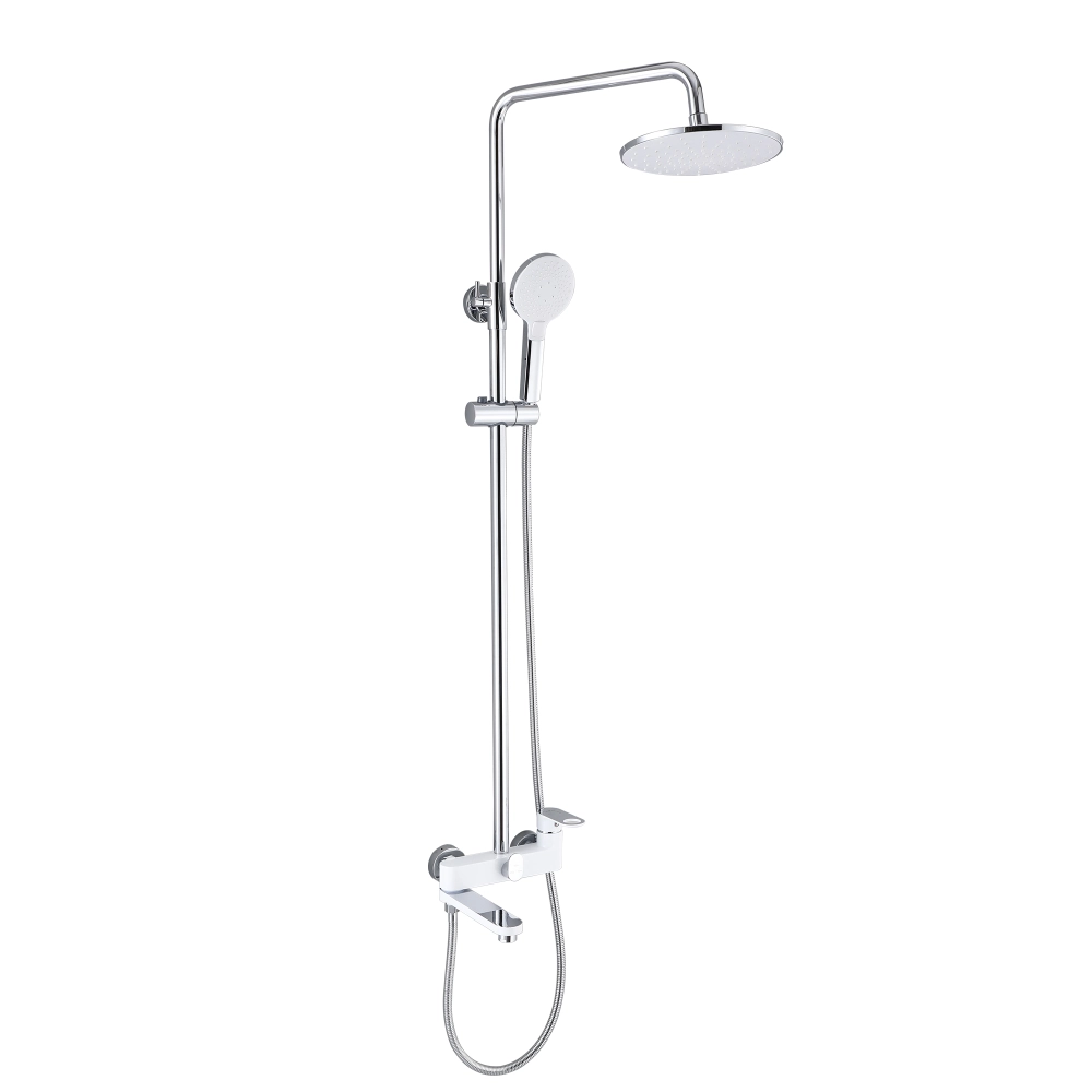 Душевая система для ванны Qtap Jay QTJAY111CRW45555 с изливом Хром/Белый (SD00051679)