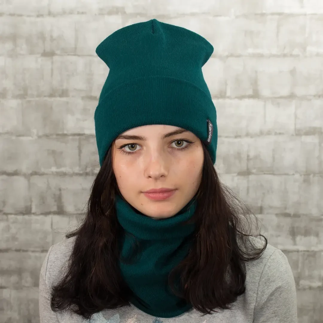 Комплект жіночий зимовий шапка та снуд Зелений (28523633) - фото 7 Комплект жіночий зимовий шапка та снуд Зелений (28523633) - фото 7
