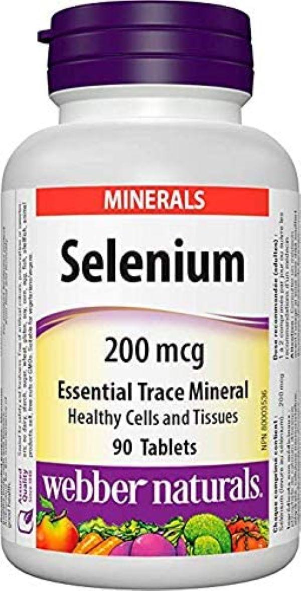 Селен Webber Naturals Selenium 200mcg 90 tablets