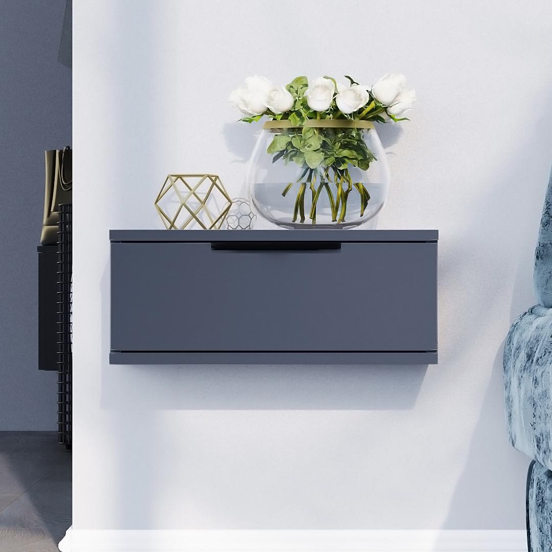 Тумба приліжкова DiPortes Токіо Т-102 50/20/30 см Антрацит (01425)