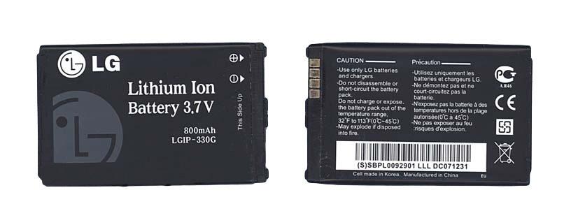 Аккумулятор для смартфона LG LGIP-330G KM500 3,7V 800 mAh 3 Wh Black