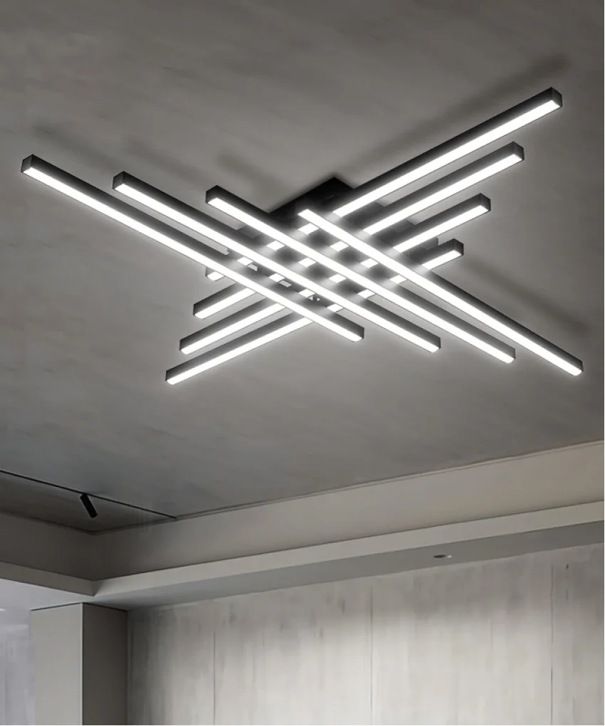 Стельовий світильник Lofty Cross LED 120W Чорний (SDLC-00023) - фото 2