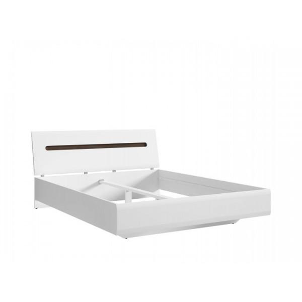 Кровать двуспальная Gerbor Holding Ацтека LOZ/180 ДСП/МДФ Белый/Венге магия