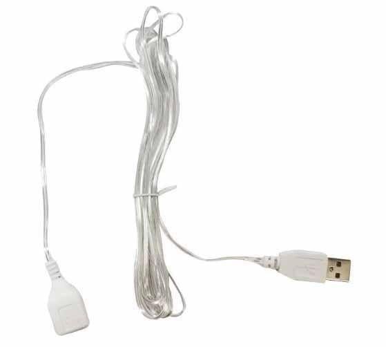 Переходник удлинитель USB для светодиодных гирлянд 3 м