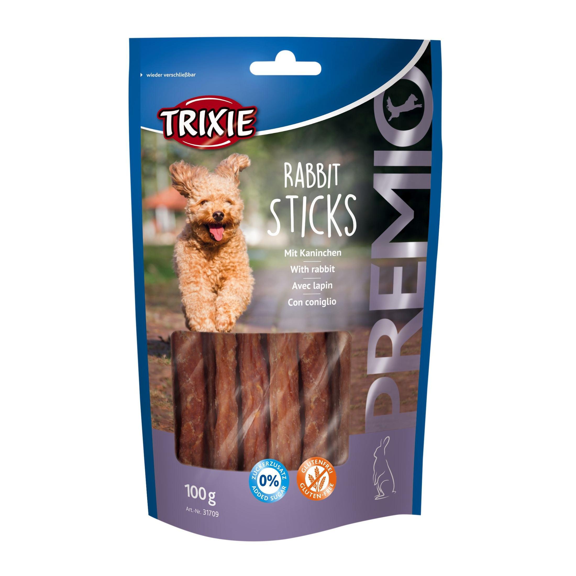 Ласощі для собак Trixie PREMIO Rabbit Sticks 100 г Ласощі для собак Trixie PREMIO Rabbit Sticks 100 г
