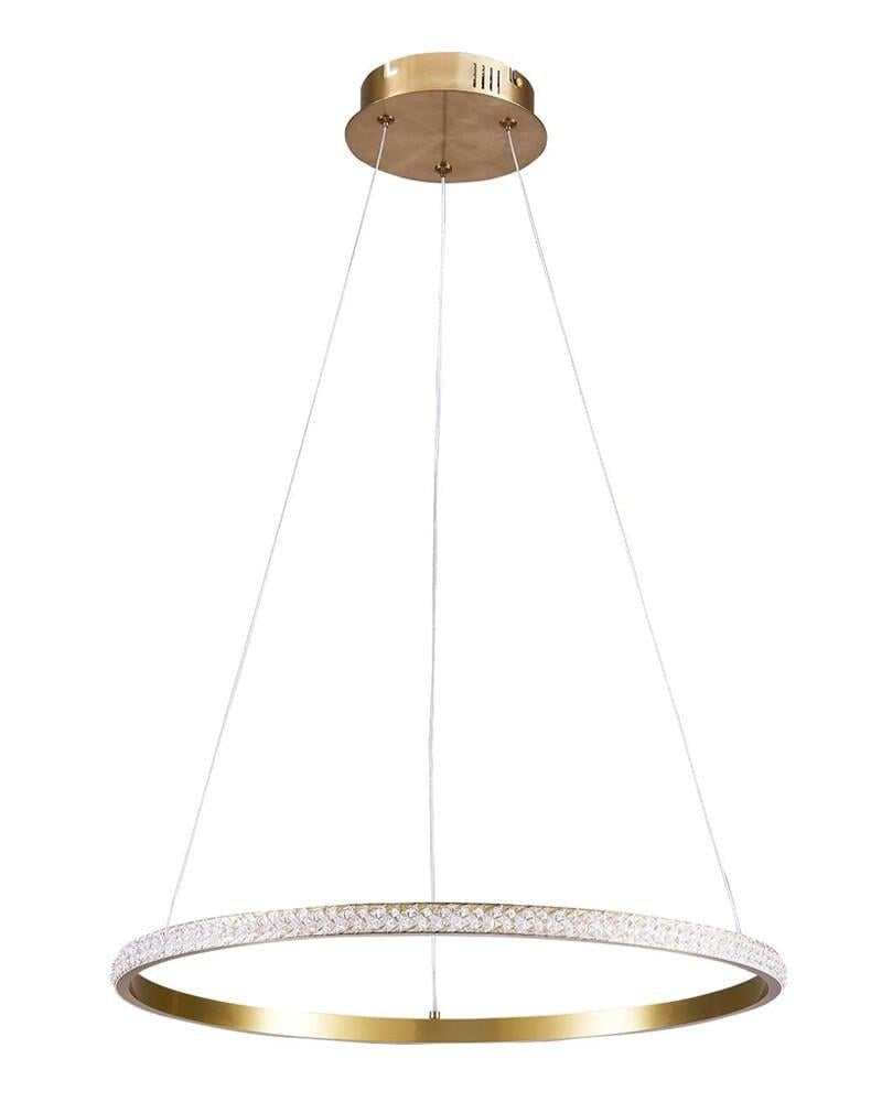 Светильник подвесной Goldlux 338204 Diana LED 1x25W 4000K 3400Lm IP20 Золотой (36317916)