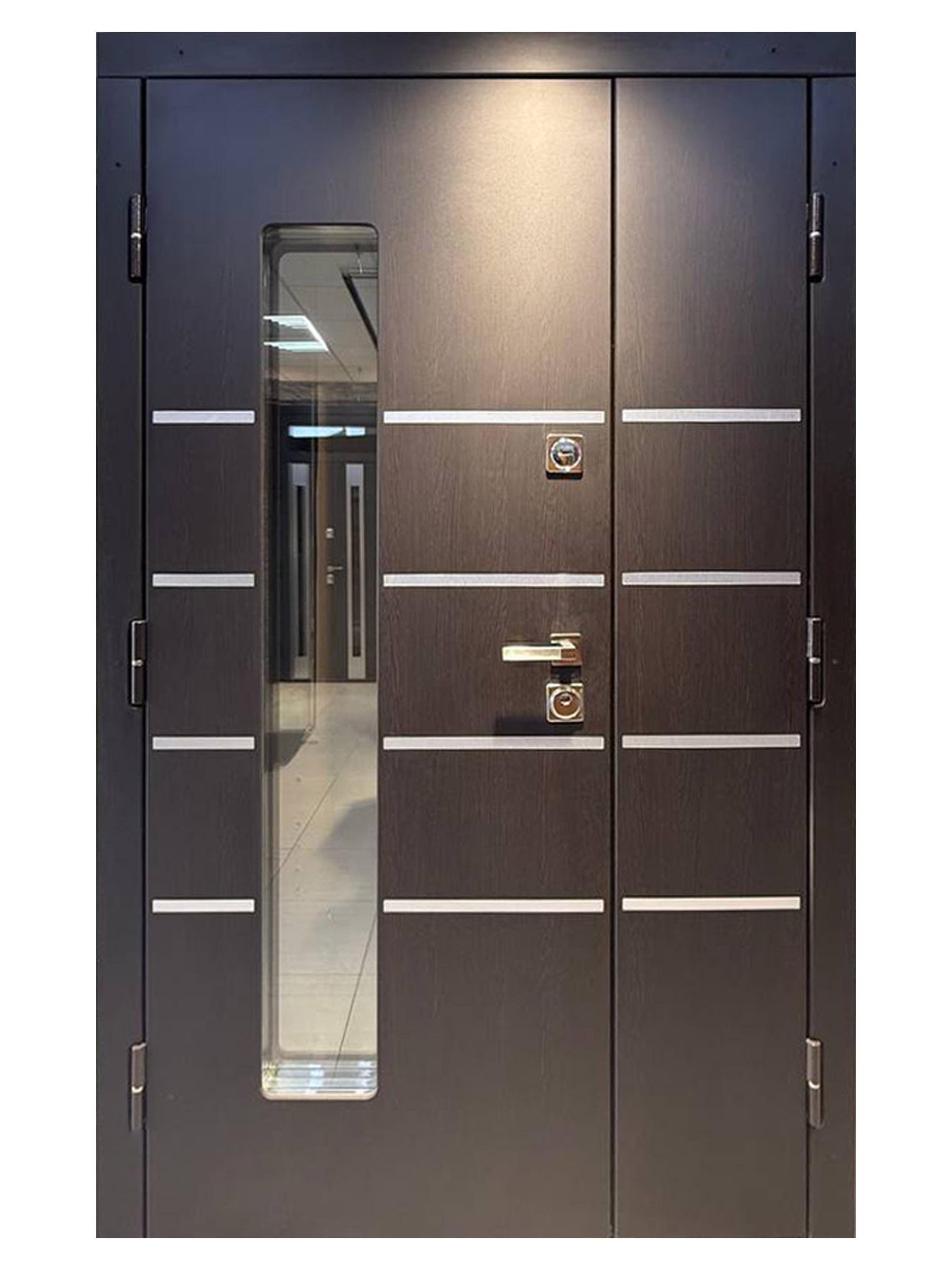 Двері вхідні Максимум Model 1 HPL 2040х1200 мм Венге південний (7230027)