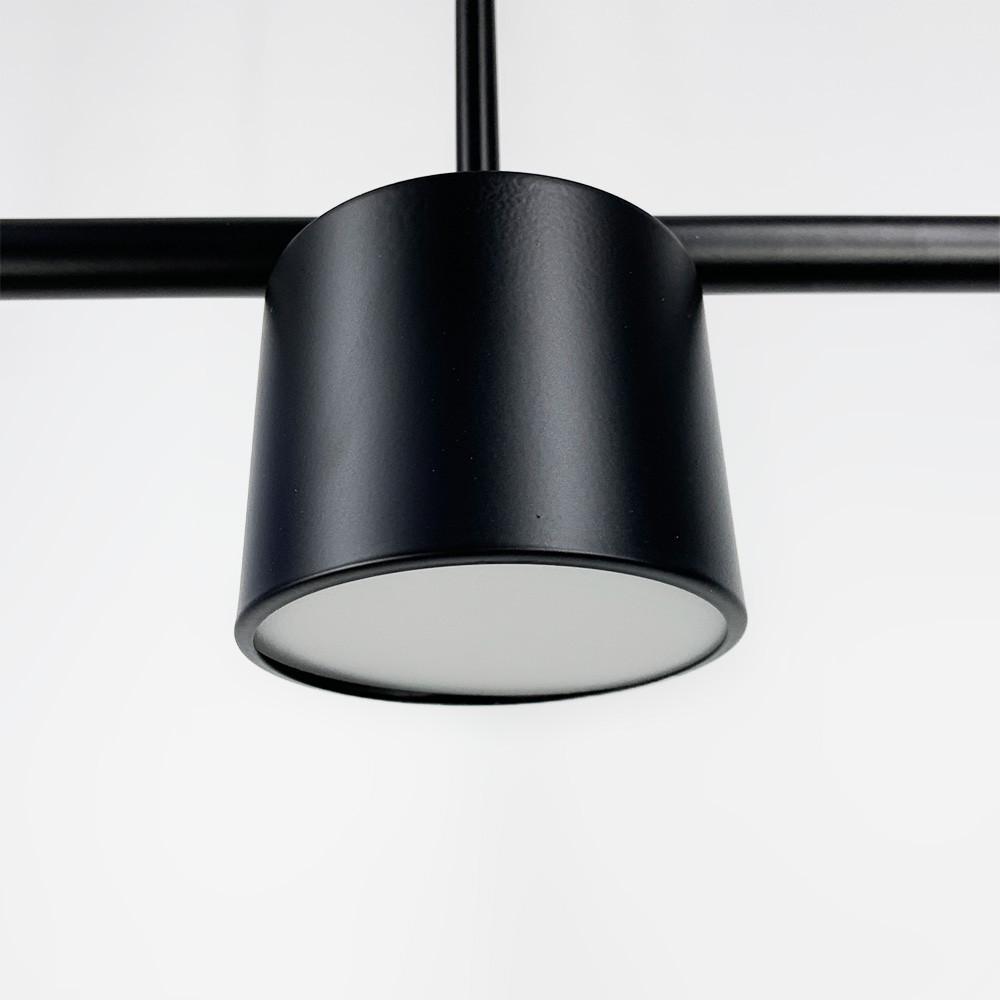 Люстра удлиненная CLYDE с 4-ю спотами Черный (MJ 118/4 BK) - фото 2