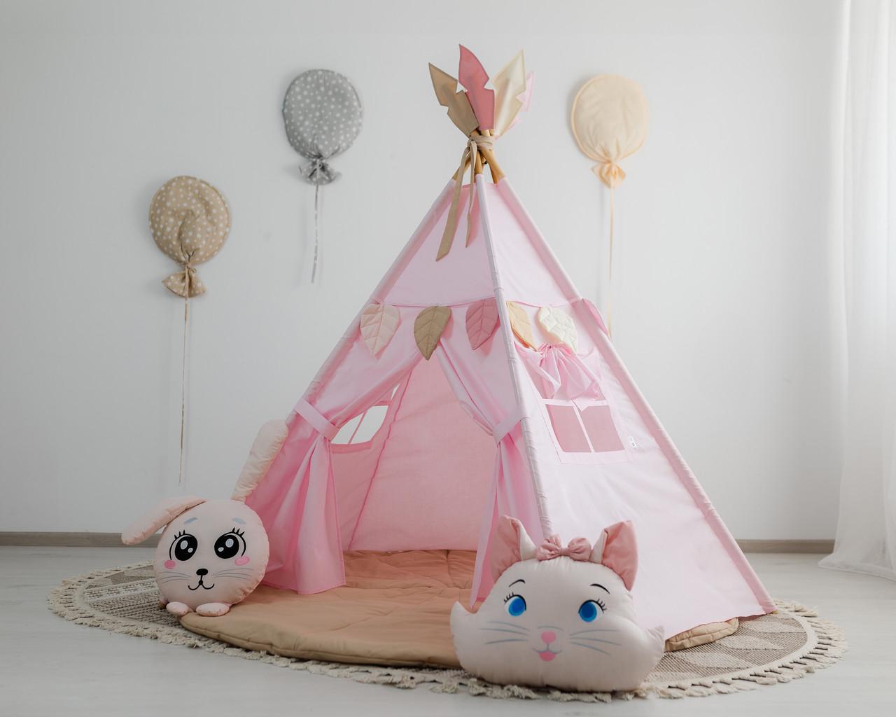 Вігвам для дітей Пухнасті друзі з об'ємним килимком 150 см - фото 9 Вігвам для дітей Пухнасті друзі з об'ємним килимком 150 см - фото 9