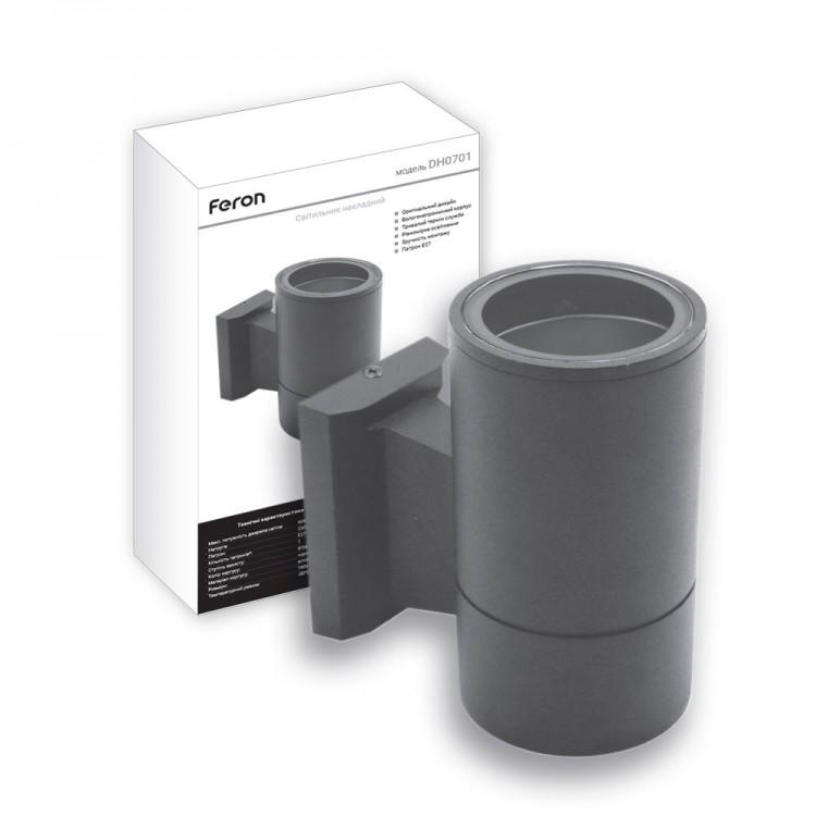 Світильник вуличний настінний під лампу Feron Сірий (DH0701) - фото 2