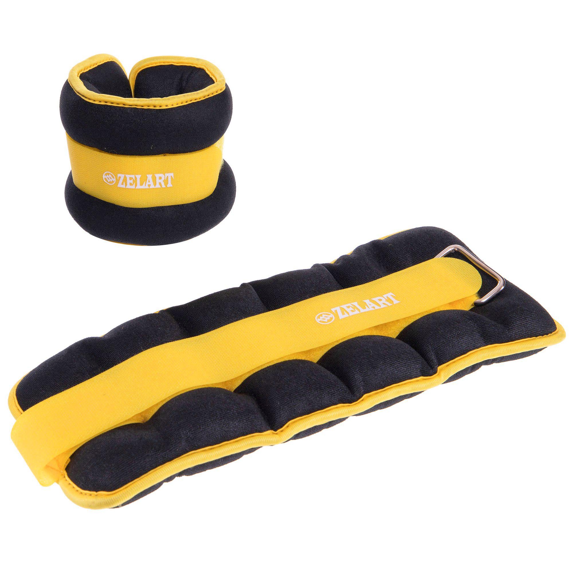 Обтяжувачі-манжети для рук та ніг Zelart Pro 2х2 кг Жовтий (FI-2502-4_Желтый) - фото 1 Обтяжувачі-манжети для рук та ніг Zelart Pro 2х2 кг Жовтий (FI-2502-4_Желтый) - фото 1