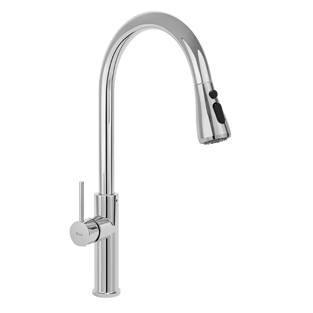 Смеситель для кухни Rea Nest с выдвижным изливом Хром (REA-B2056)