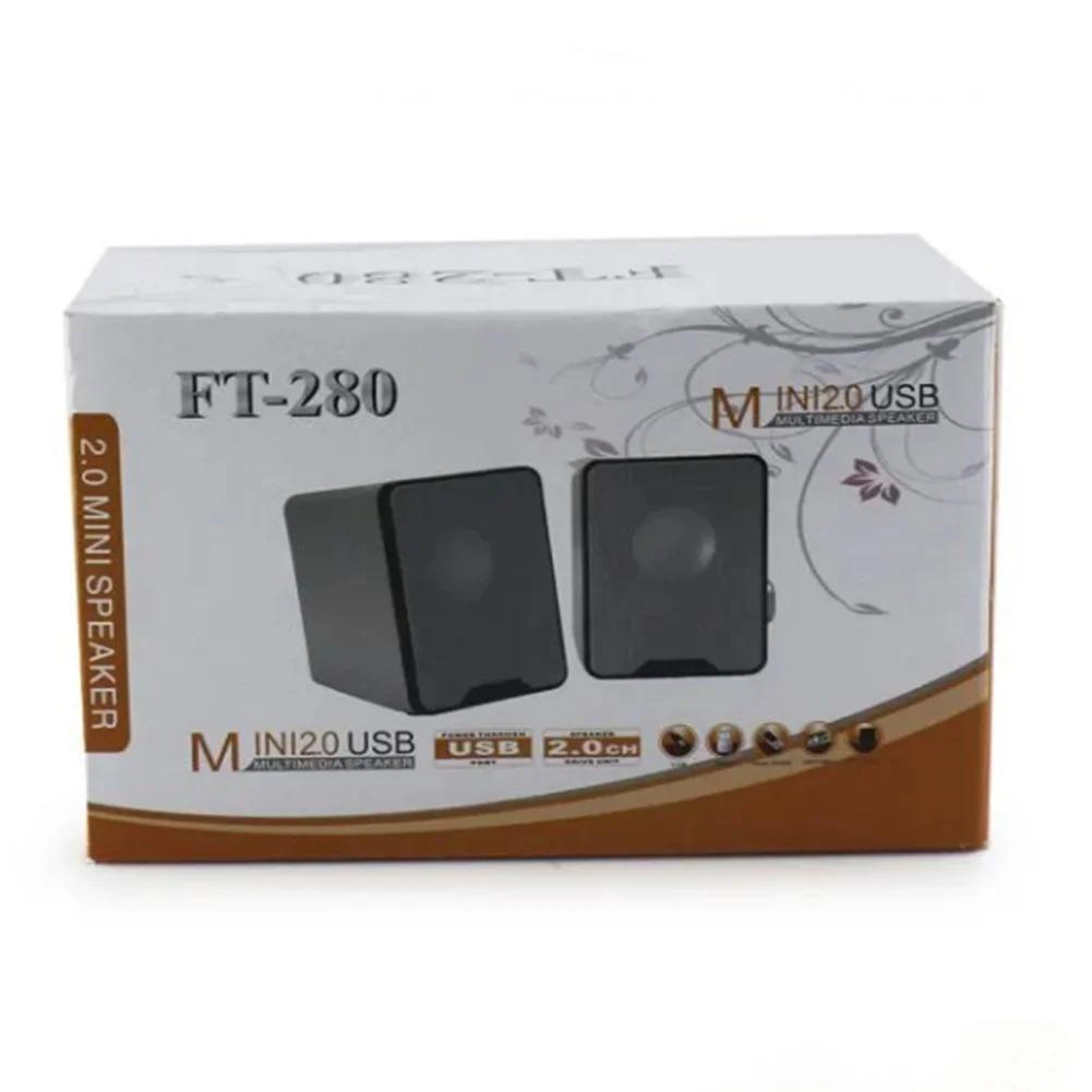 Колонки Speaker FT-280 2.0 для ПК ноутбука 2х3W - фото 5