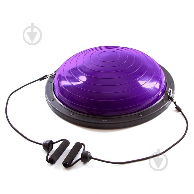 Балансировочная платформа planeta-sport BOSU с двумя эспандерами FI-1924 Фиолетовый Балансировочная платформа planeta-sport BOSU с двумя эспандерами FI-1924 Фиолетовый